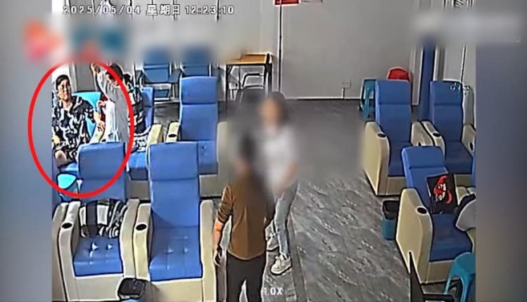 金华男子上一秒打点滴下一秒拔针救人