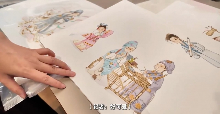 喜欢昆曲的插画师创作Q版人物走红