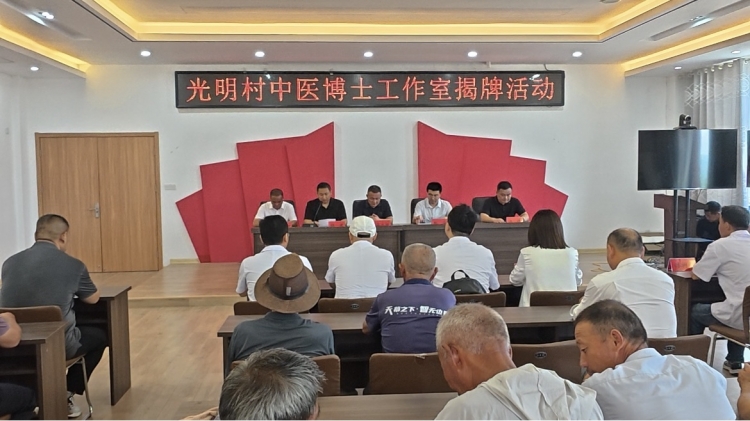 中医博士工作室落户光明村 村民就医“零距离”