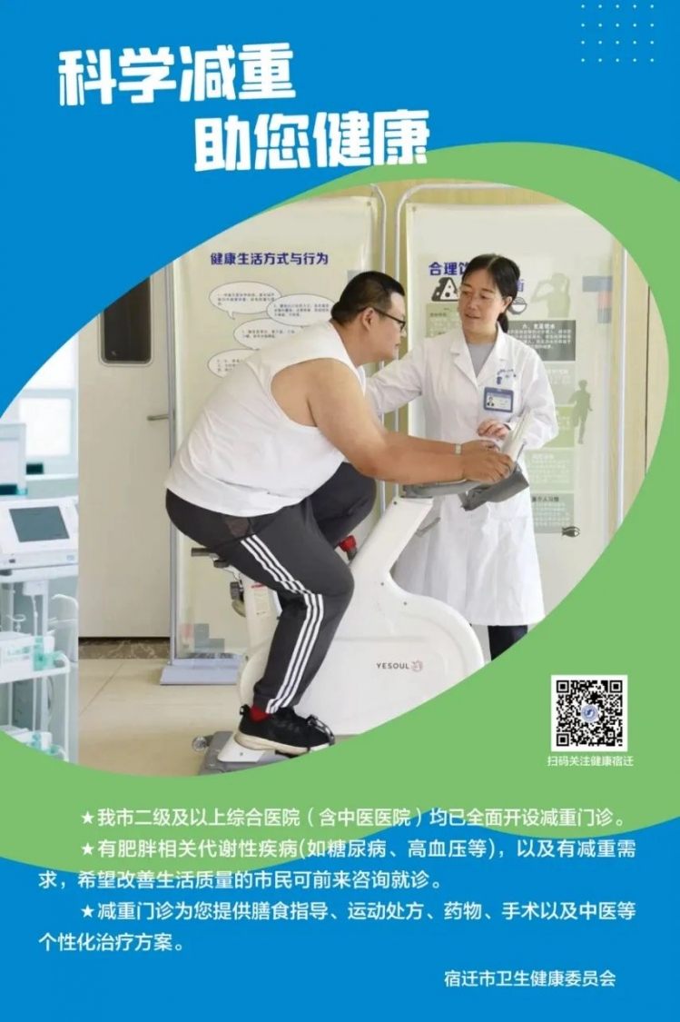 全市二级以上综合医院、中医医院开设减重门诊