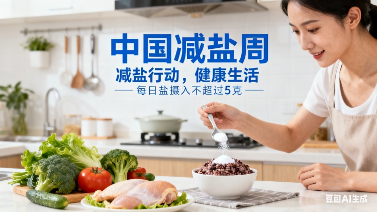 中国减盐周 | 每天低于5克盐 您做到了吗？