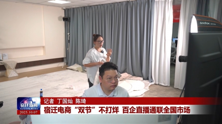 宿迁电商“双节”不打烊 百企直播通联全国市场